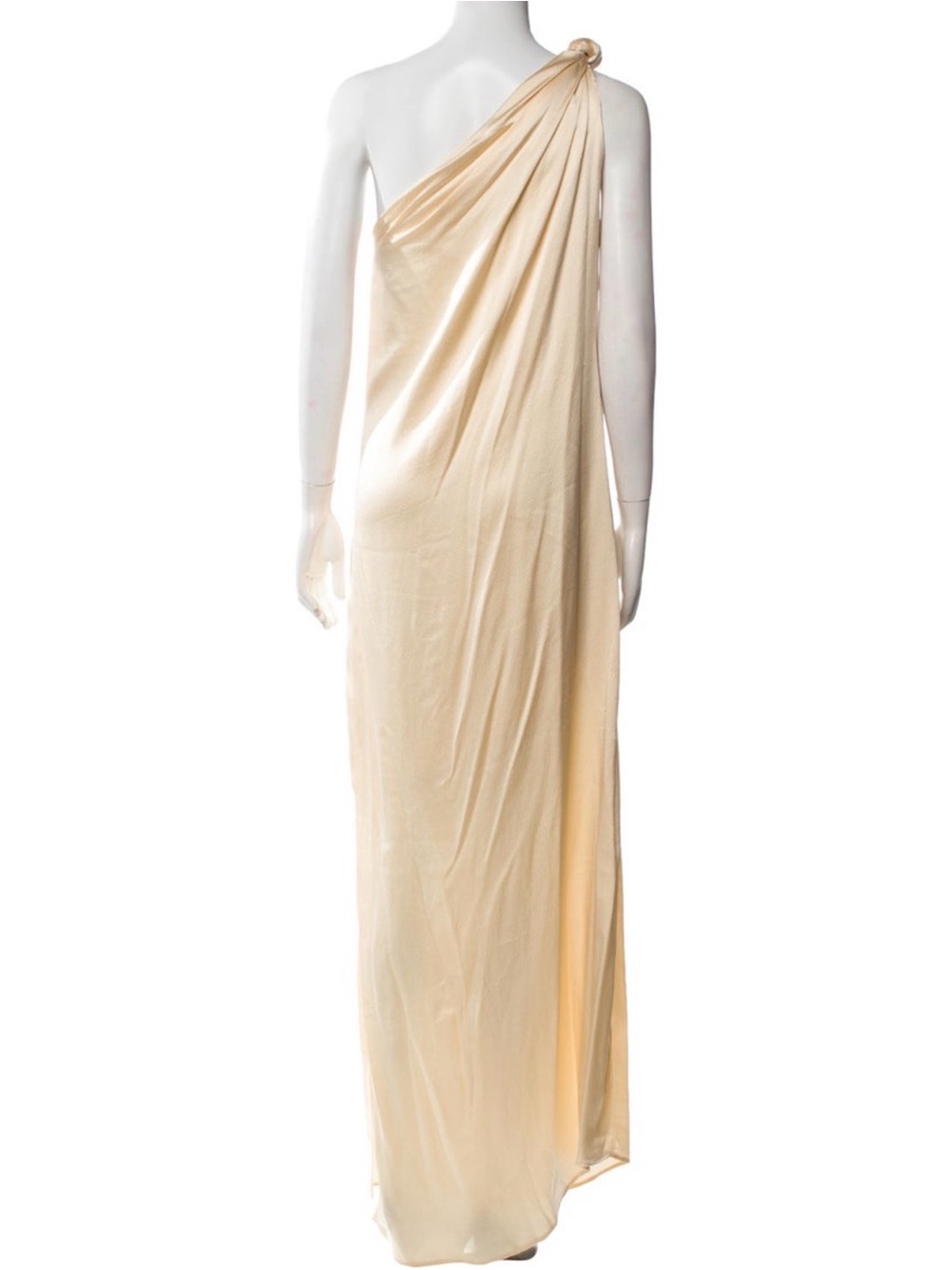 Johanna Ortiz 100% Silk Saree Way Of Life Maxi Dress Size 4 Ecru Elegant Classy - Picture 3 of 12